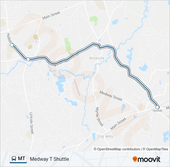 MT Bus Line Map