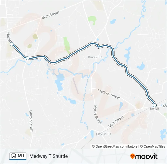 MT Bus Line Map