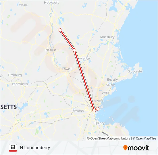 BOSTON EXPRESS 93 Bus Line Map