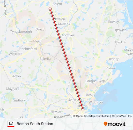 BOSTON EXPRESS 93 Bus Line Map