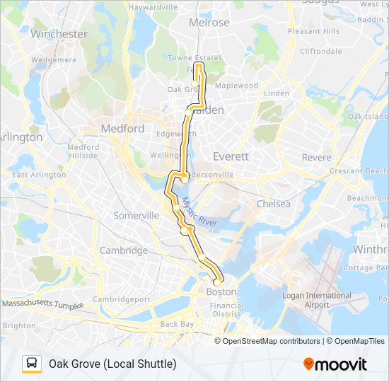 ORANGE LINE SHUTTLE Bus Line Map
