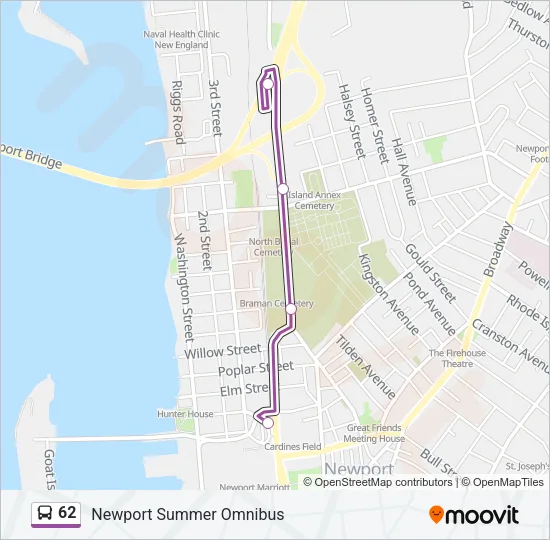 62 Bus Line Map