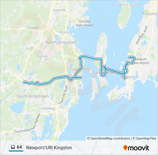 64 Bus Line Map