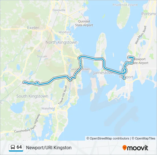 64 Bus Line Map