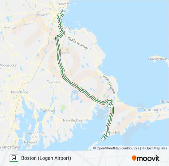 PETER PAN Bus Line Map