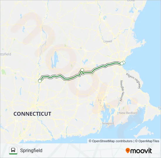 PETER PAN Bus Line Map