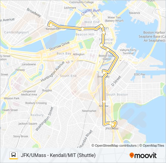 RED LINE SHUTTLE Bus Line Map