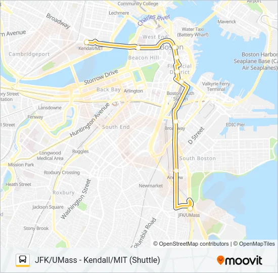 RED LINE SHUTTLE Bus Line Map