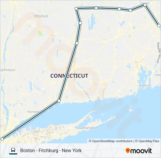 GREYHOUND US0256S Bus Line Map