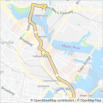 ORANGE LINE SHUTTLE Bus Line Map