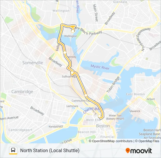 ORANGE LINE SHUTTLE Bus Line Map