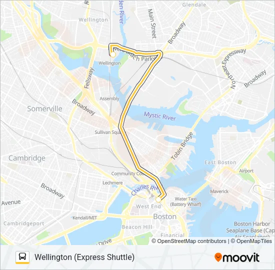 ORANGE LINE SHUTTLE Bus Line Map