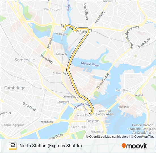 ORANGE LINE SHUTTLE Bus Line Map