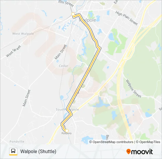 FRANKLIN LINE SHUTTLE Bus Line Map
