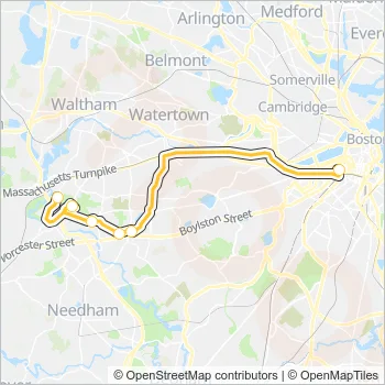 GREEN LINE D SHUTTLE Bus Line Map