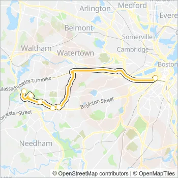 GREEN LINE D SHUTTLE Bus Line Map