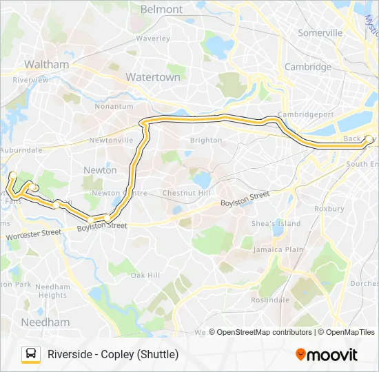 GREEN LINE D SHUTTLE Bus Line Map