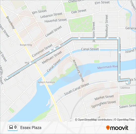Mapa de 0 de autobús
