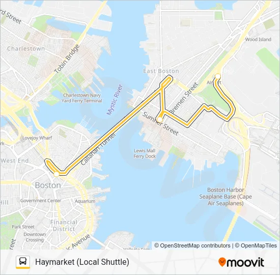 BLUE LINE SHUTTLE Bus Line Map
