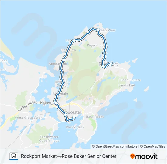 LANESVILLE Bus Line Map