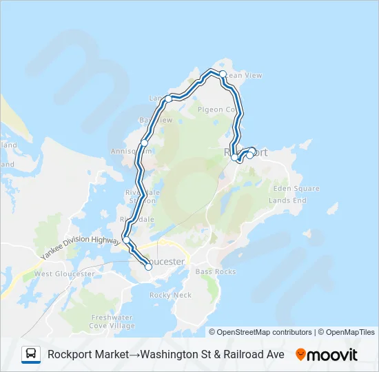 LANESVILLE Bus Line Map