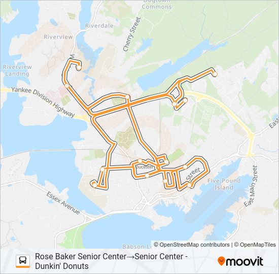 GLOUCESTER CROSSING/BUSINESS EXPRESS Bus Line Map