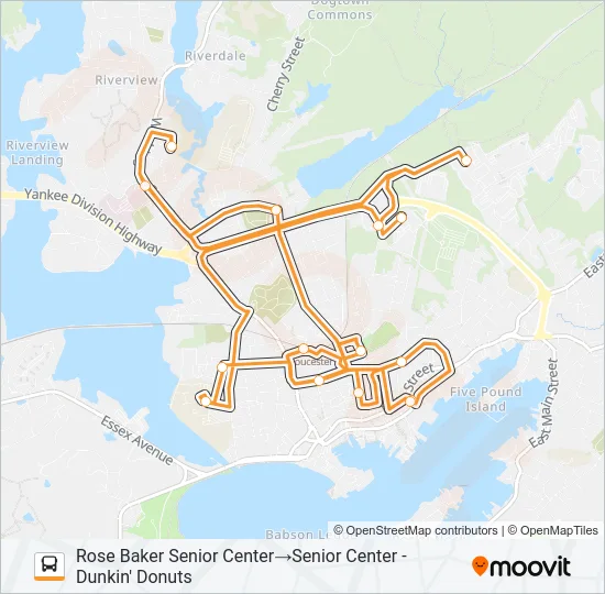 GLOUCESTER CROSSING/BUSINESS EXPRESS Bus Line Map