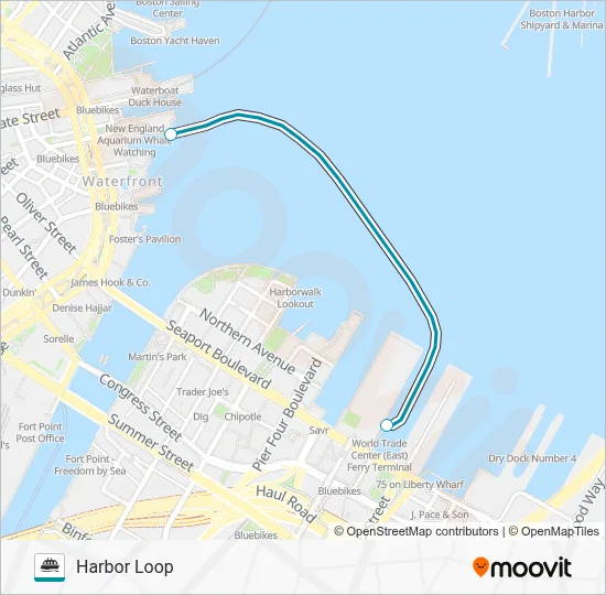 HARBOR LOOP FERRY Ferry Line Map