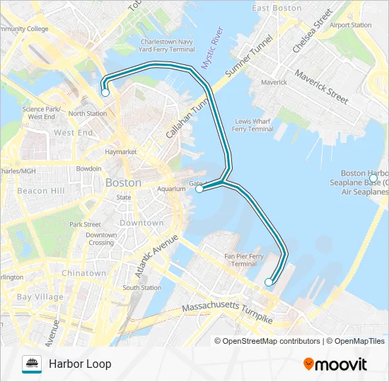 HARBOR LOOP FERRY Ferry Line Map