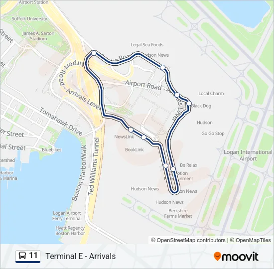 11 Bus Line Map