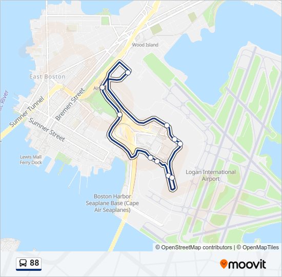 88 bus Line Map