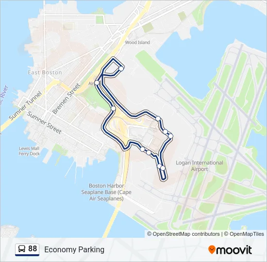 88 Bus Line Map