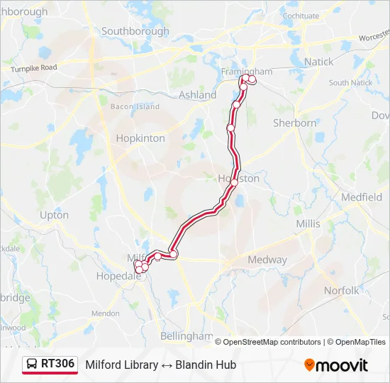 RT306 Bus Line Map
