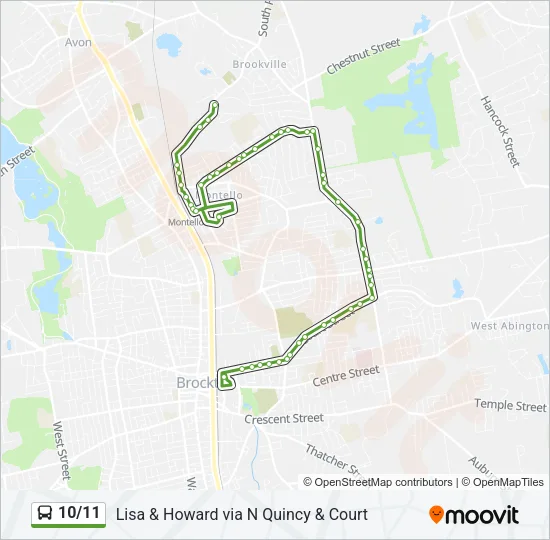 10/11 Bus Line Map