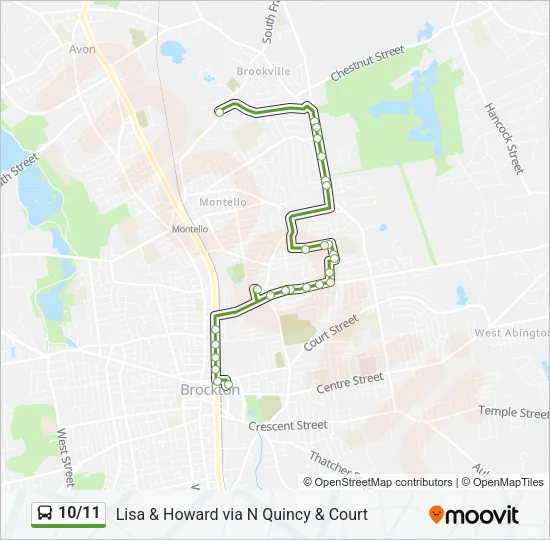10/11 Bus Line Map