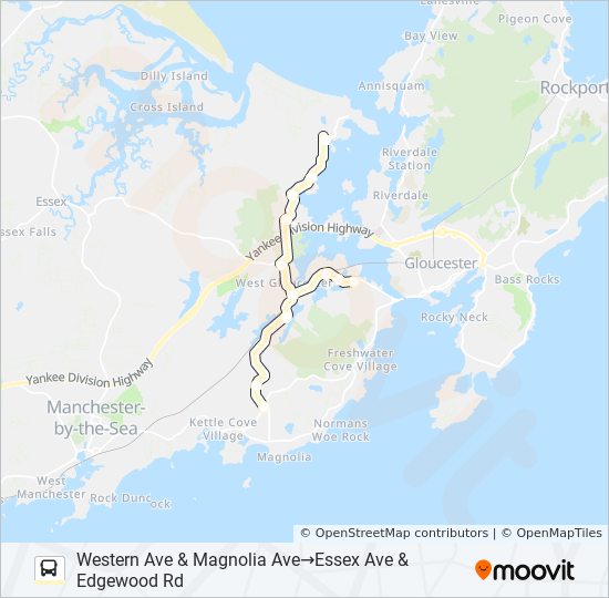 MAGNOLIA AVE, ATLANTIC ST TO GHS bus Line Map