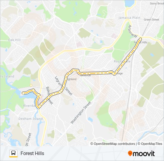 36 Bus Line Map