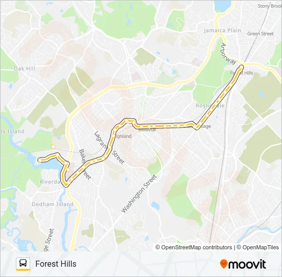 36 Bus Line Map