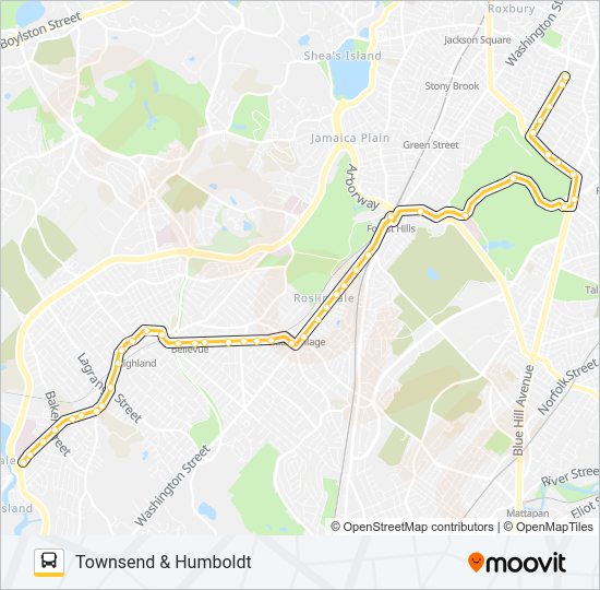 36 Bus Line Map