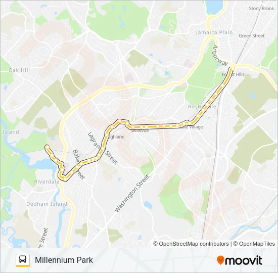 36 Bus Line Map