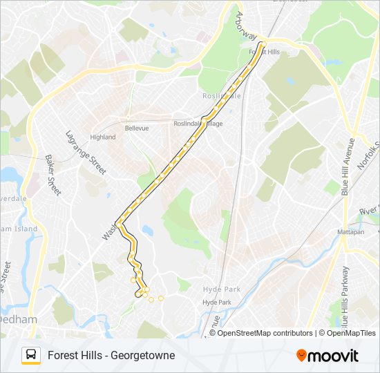 40 bus Line Map