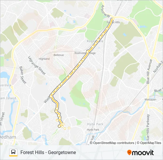 40 Bus Line Map