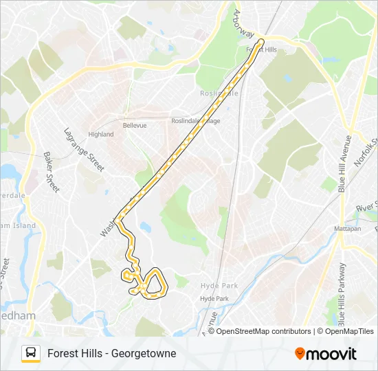 40 Bus Line Map