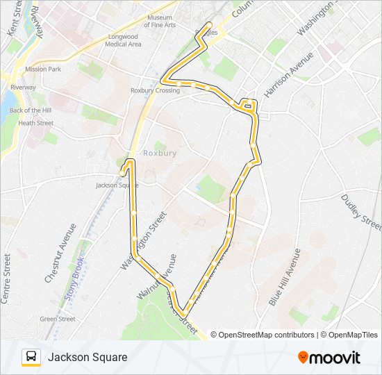 44 bus Line Map