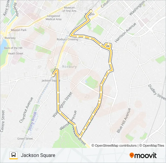 44 Bus Line Map