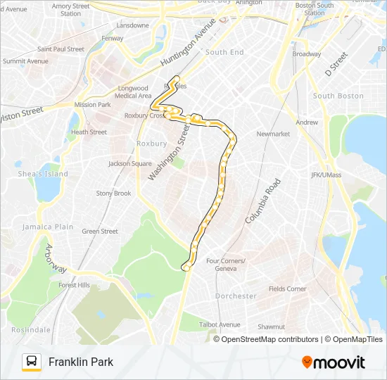 45 Bus Line Map