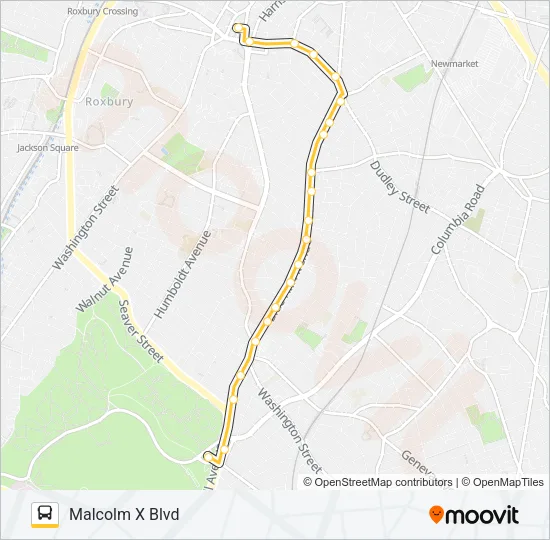 45 Bus Line Map