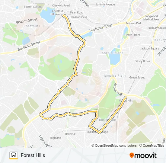 51 Bus Line Map