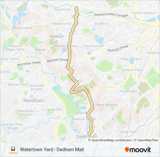 52 Bus Line Map
