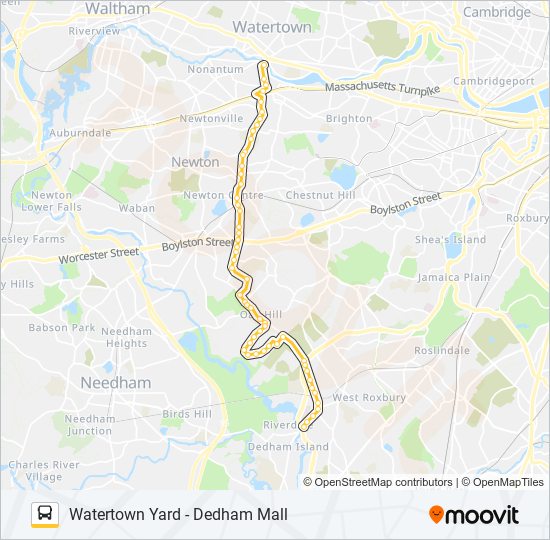 52 bus Line Map